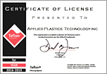 APT's Dupont Teflon certification of license