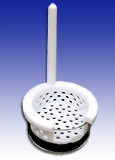 PTFE dipper custom designed for Pyrex dish