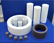 molded PTFE stock including virgin grade and filled-ptfe